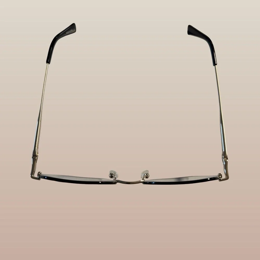 Longchamp LO2152 728 Women Eyeglasses Gold Black Gun Metal Frames 53-19-140 Case